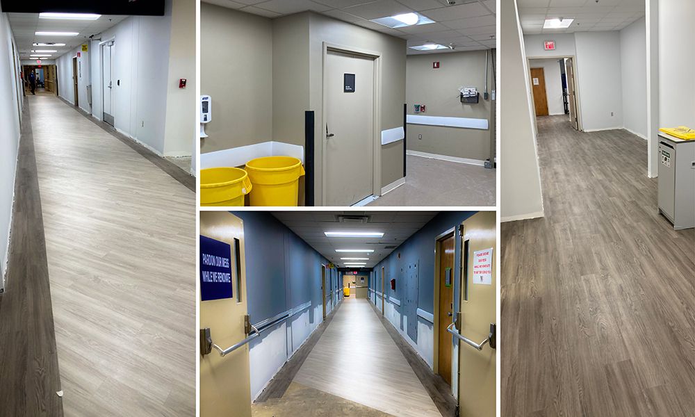 Collage of LewisGale Lobby & Corridors