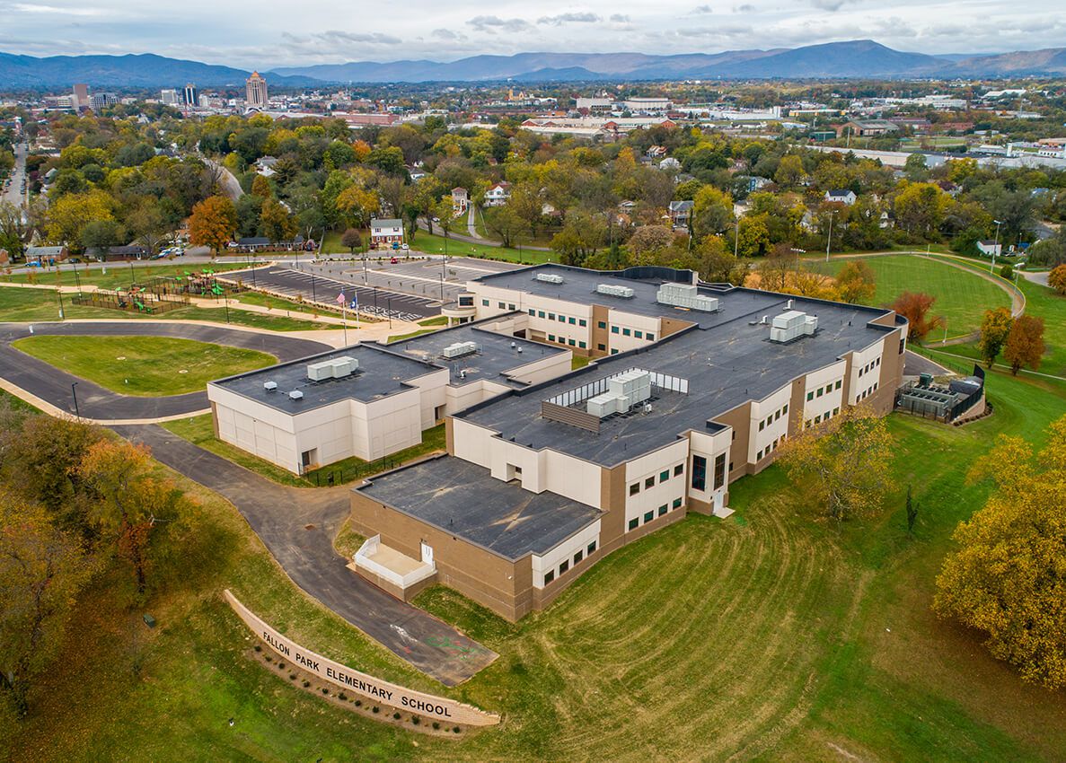 Fallon Park Elementary School Aerial Back