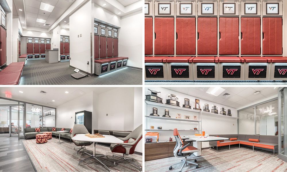 Virginia Tech Wrestling Locker Room & Office Renovation